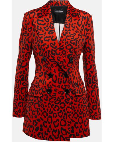 Dolce & Gabbana Double-breasted Blazer - Red