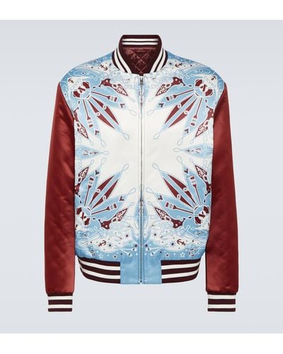 Gucci Printed Bomber Jacket - Red