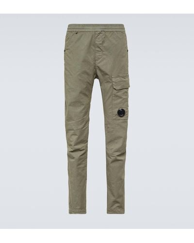 C.P. Company Cotton-blend Twill Cargo Pants - Green