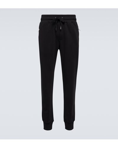 Dolce & Gabbana Cotton Sweatpants - Black