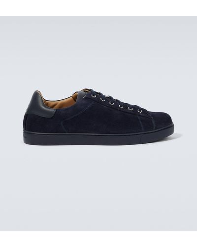 Gianvito Rossi Suede Low-top Sneakers - Blue