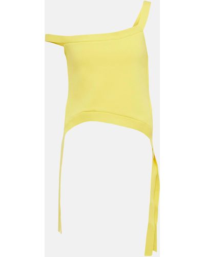 JW Anderson Deconstructed Asymmetrical Top - Yellow