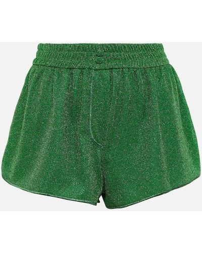 Oséree Lumiere High-rise Shorts - Green