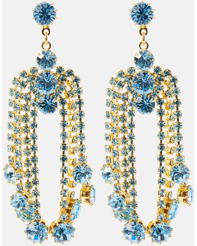 Magda Butrym Crystal-embellished Drop Earrings - Blue