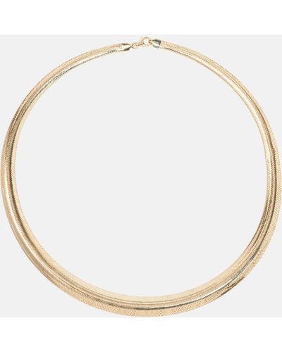 STONE AND STRAND Woven In Gold 10kt Gold Necklace - Metallic