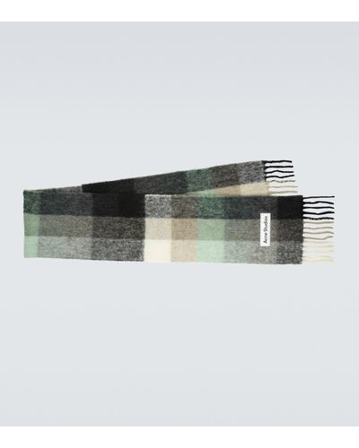 Acne Studios Wool-blend Checked Scarf - Multicolour