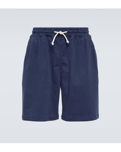 Frankie Shop Pierce Cotton-blend Shorts - Blue