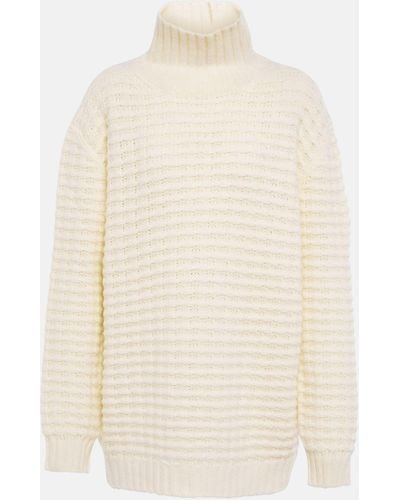 Loro Piana Volterra Cashmere And Silk Sweater - White