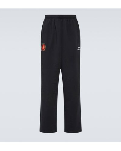 Balenciaga Cotton Jersey Sweatpants - Black