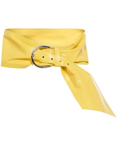 Isabel Marant Luiza Leather Belt - Yellow