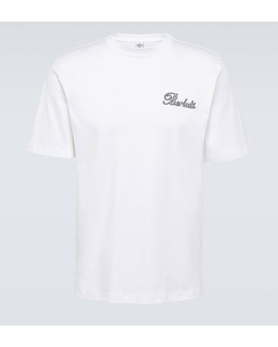 Berluti Thabor Embroidered Cotton Jersey T-shirt - White
