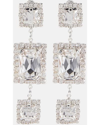 Magda Butrym Crystal-embellished Drop Earrings - White
