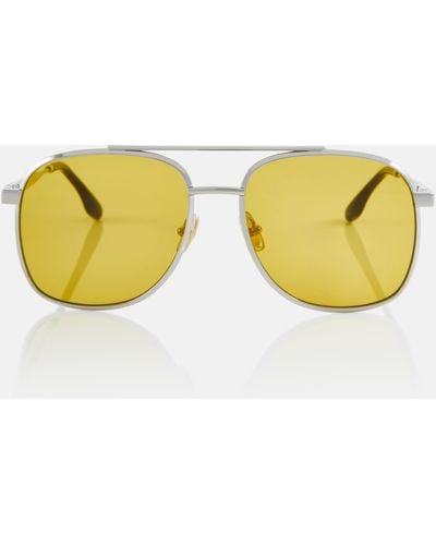 Victoria Beckham Aviator Sunglasses - Yellow