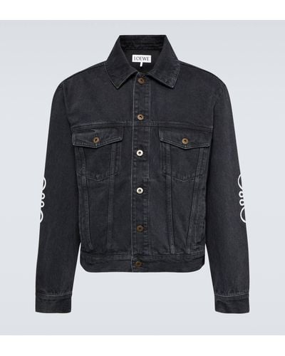 Loewe Anagram Denim Jacket - Black