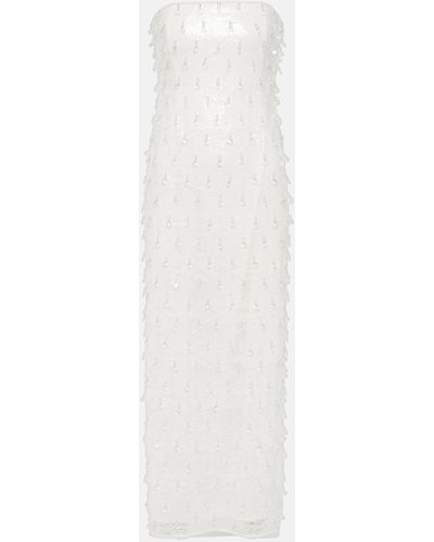 Jonathan Simkhai Preston Embellished Maxi Dress - White