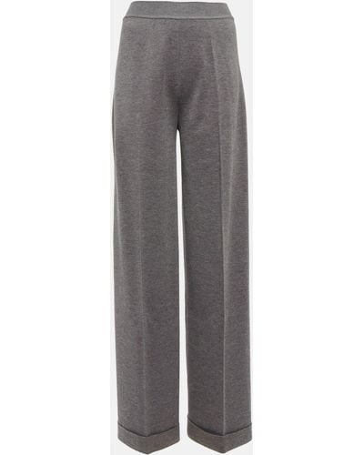 Loro Piana Cashmere And Silk Pants - Grey