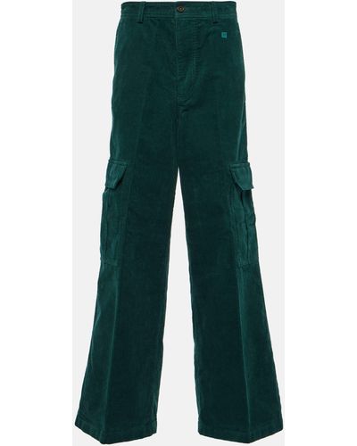 Acne Studios Cotton Corduroy Cargo Pants - Green