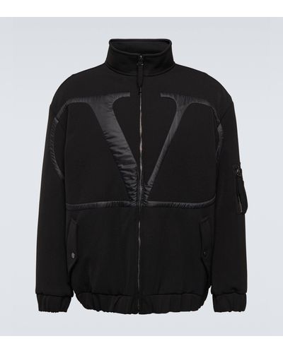 Valentino Vlogo Blouson Jacket - Black