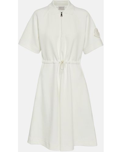 Moncler Cotton-blend Minidress - White