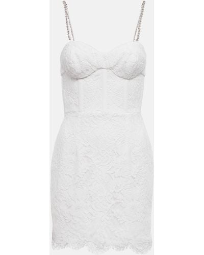 Rebecca Vallance Hariet Bustier Lace Minidress - White