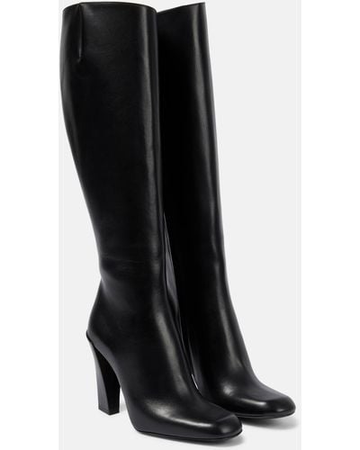 Victoria Beckham Leather Knee-high Boots - Black