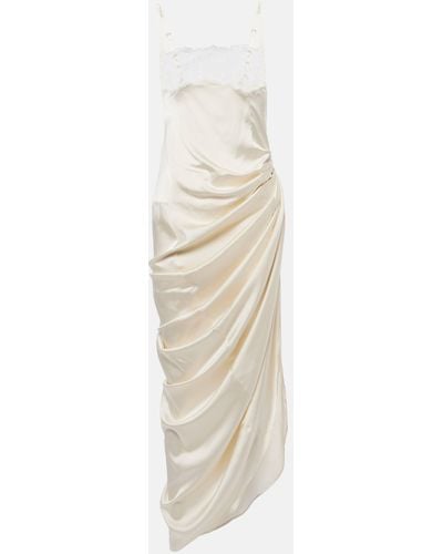 Jacquemus La Saudade Longue Brodée Dress - White