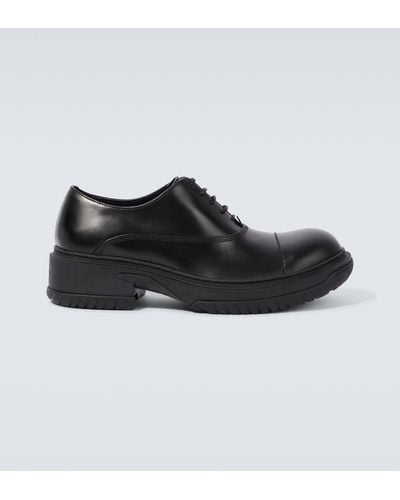 Lanvin Leather Derby Shoes - Black