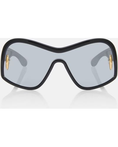 Loewe Anagram Shield Sunglasses - Black