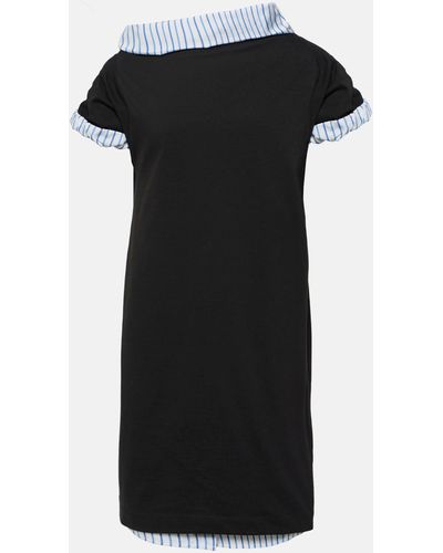 Dries Van Noten Cotton Jersey Midi Dress - Black