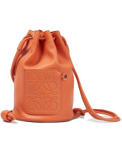 Loewe Paula's Ibiza Sailor Small Bucket Bag - Orange