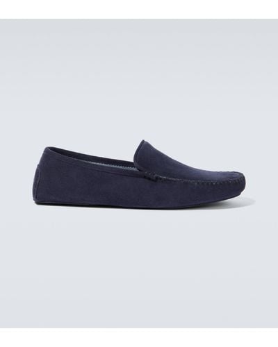 Thom Sweeney Suede Loafers - Blue