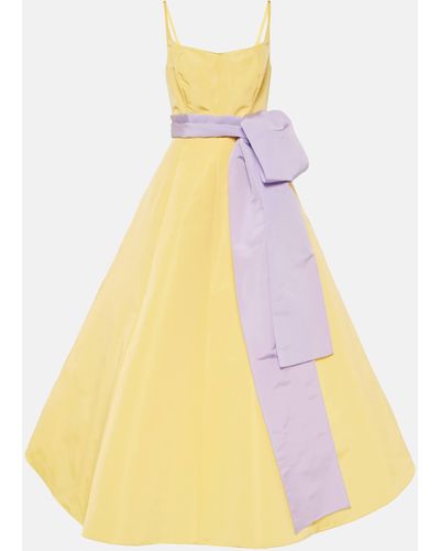 Carolina Herrera Silk Faille Gown - Yellow