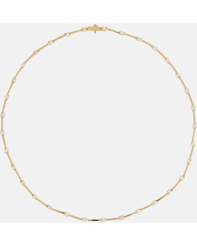 Melissa Kaye 18kt Gold Necklace With Diamonds - Metallic