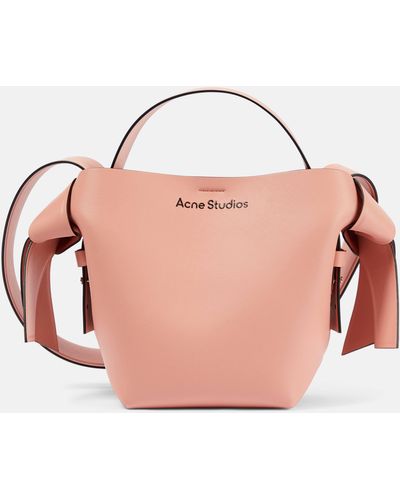 Acne Studios Musubi Mini Leather Shoulder Bag - Pink