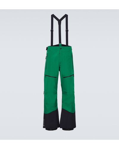 3 MONCLER GRENOBLE Technical Ski Pants - Green