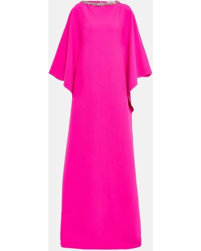 Safiyaa Arama Embellished Crepe Gown - Pink