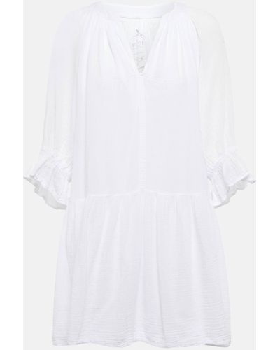 Velvet Yael Cotton Minidress - White