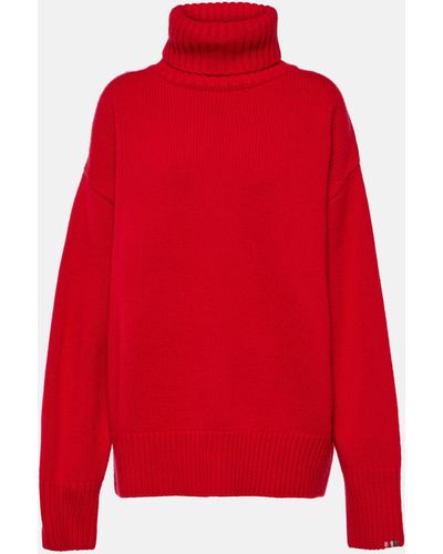 Extreme Cashmere Xtra Oversized Cashmere Turtleneck Sweater - Red