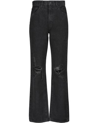 SLVRLAKE Denim London High-rise Wide-leg Jeans - Black