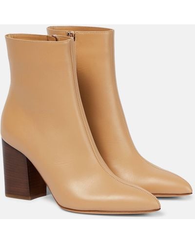 Gabriela Hearst Rio Leather Ankle Boots - Brown