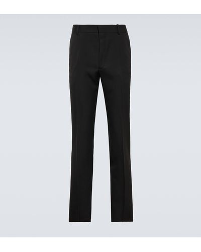 Alexander McQueen Wool Slim Pants - Black