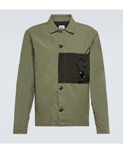 C.P. Company Popeline Cotton Overshirt - Green