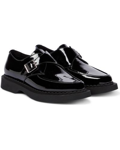 Saint Laurent Teddy Patent Leather Loafers - Black