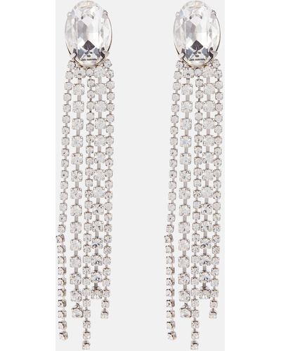 Jennifer Behr Crystal-embellished Earrings - White