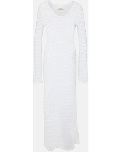 Isabel Marant Cotton-blend Maxi Dress - White
