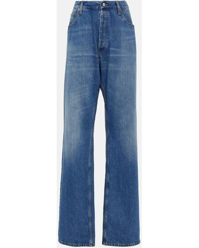 Gucci Mid-rise Wide-leg Jeans - Blue