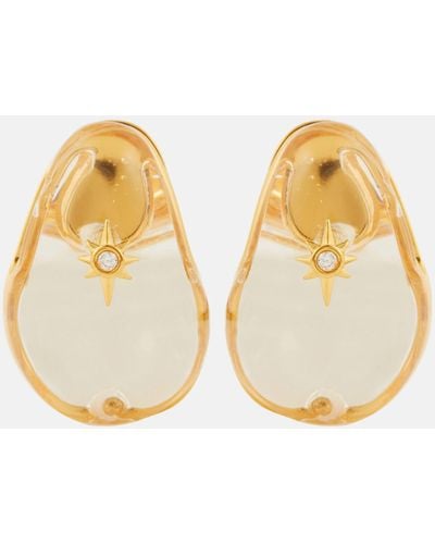 Zimmermann Crystal Pebble Gold-plated Earrings - Metallic