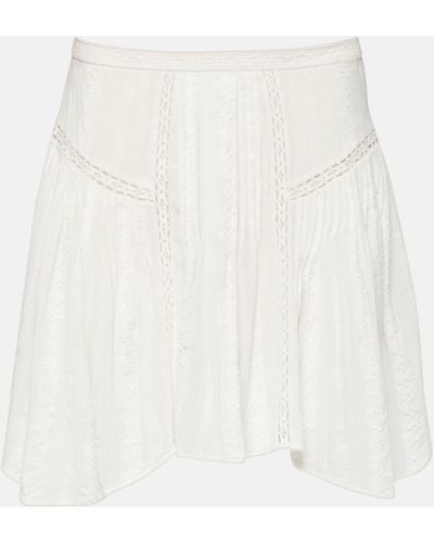 Isabel Marant Jorenaga Asymmetric Lace Miniskirt - White