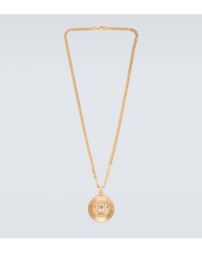 Versace Medusa Biggie Necklace - White