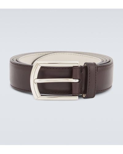 Brunello Cucinelli Leather Belt - White